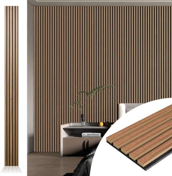 3D Design Oak Wood Slat Acoustic Panel