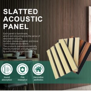 3D Design Oak Wood Slat Acoustic Panel