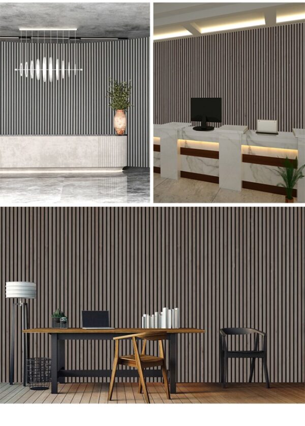 3D Design Oak Wood Slat Acoustic Panel